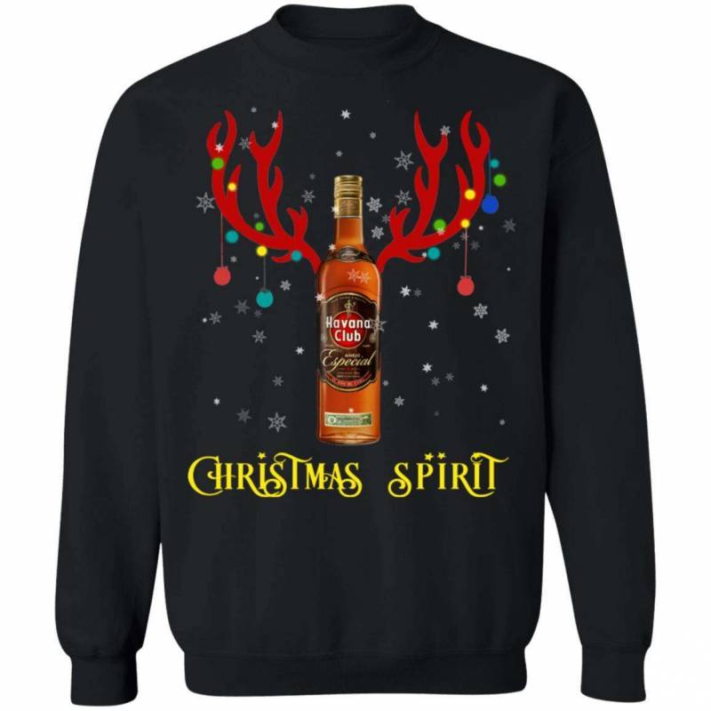 Havana Club Christmas Spirit Reindeer Rum Christmas Sweatshirt T-Shirt