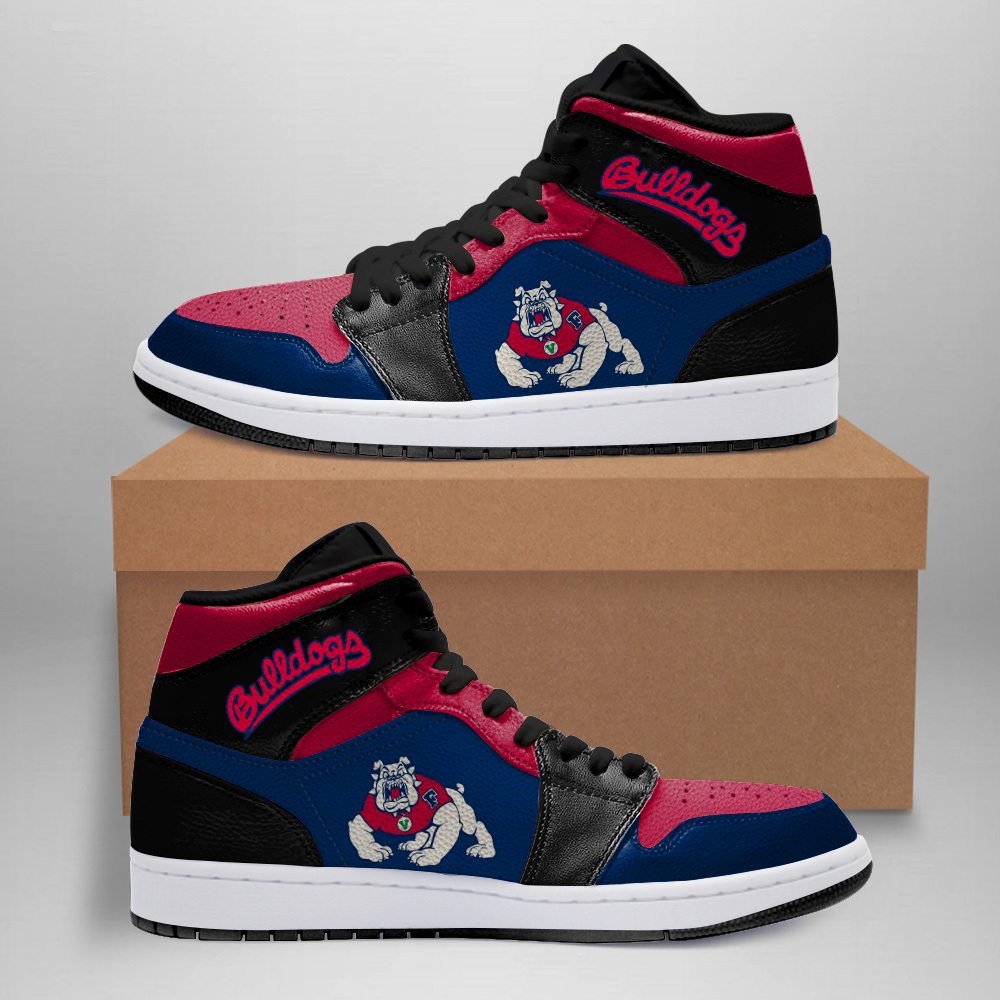 Fresno Bulldogs Black Air Jordan Sneakers Shoes
