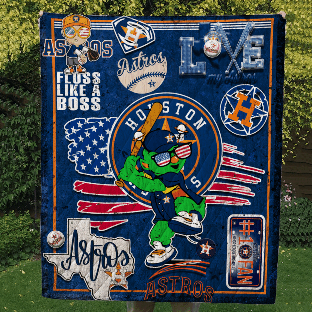 Houston Astros Quilt Blanket – Gift For Christmas