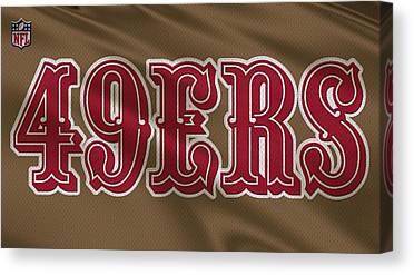 2 San Francisco 49Ers Uniform Joe Hamilton Canvas Print