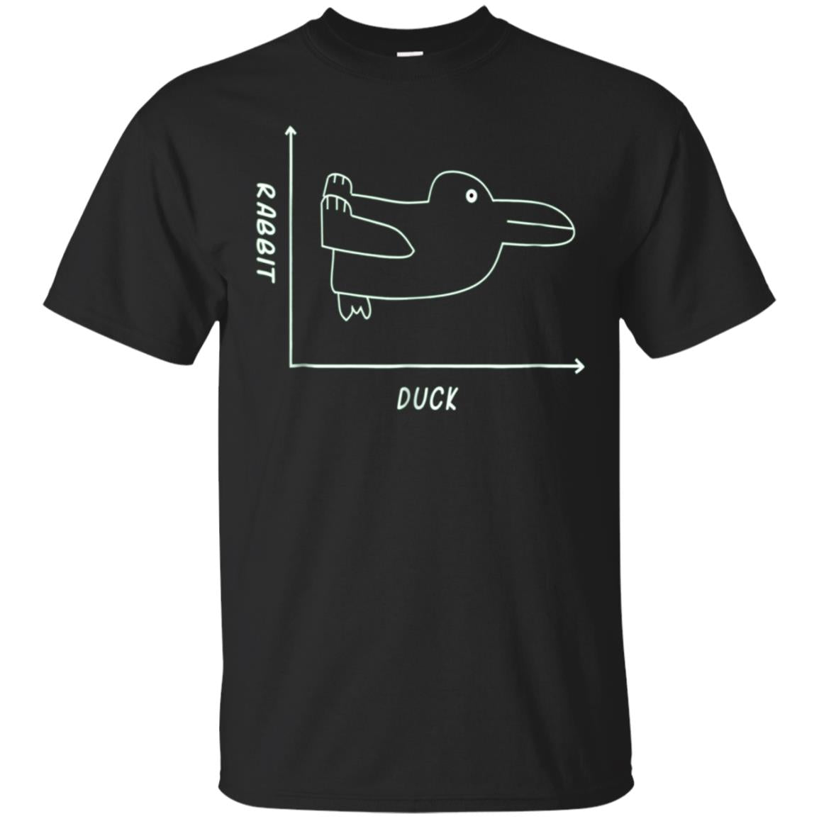 Duck/Rabbit Graph – Fun Math Tee Shirt