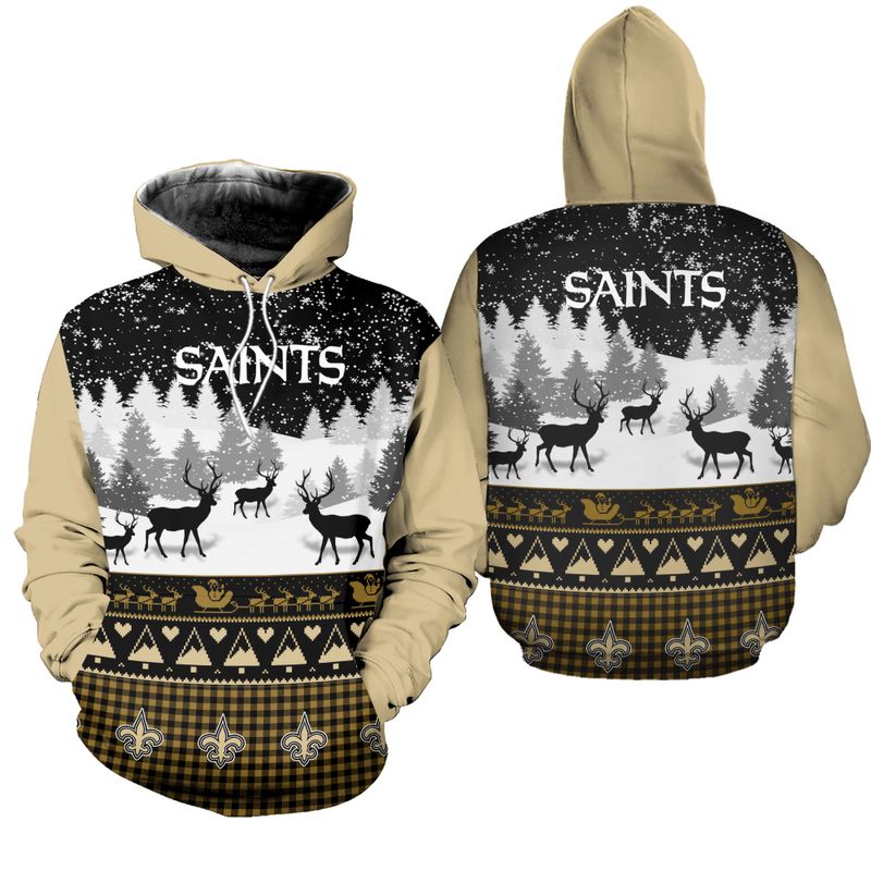 New Orleans Saints Casual Christmas Hoodie