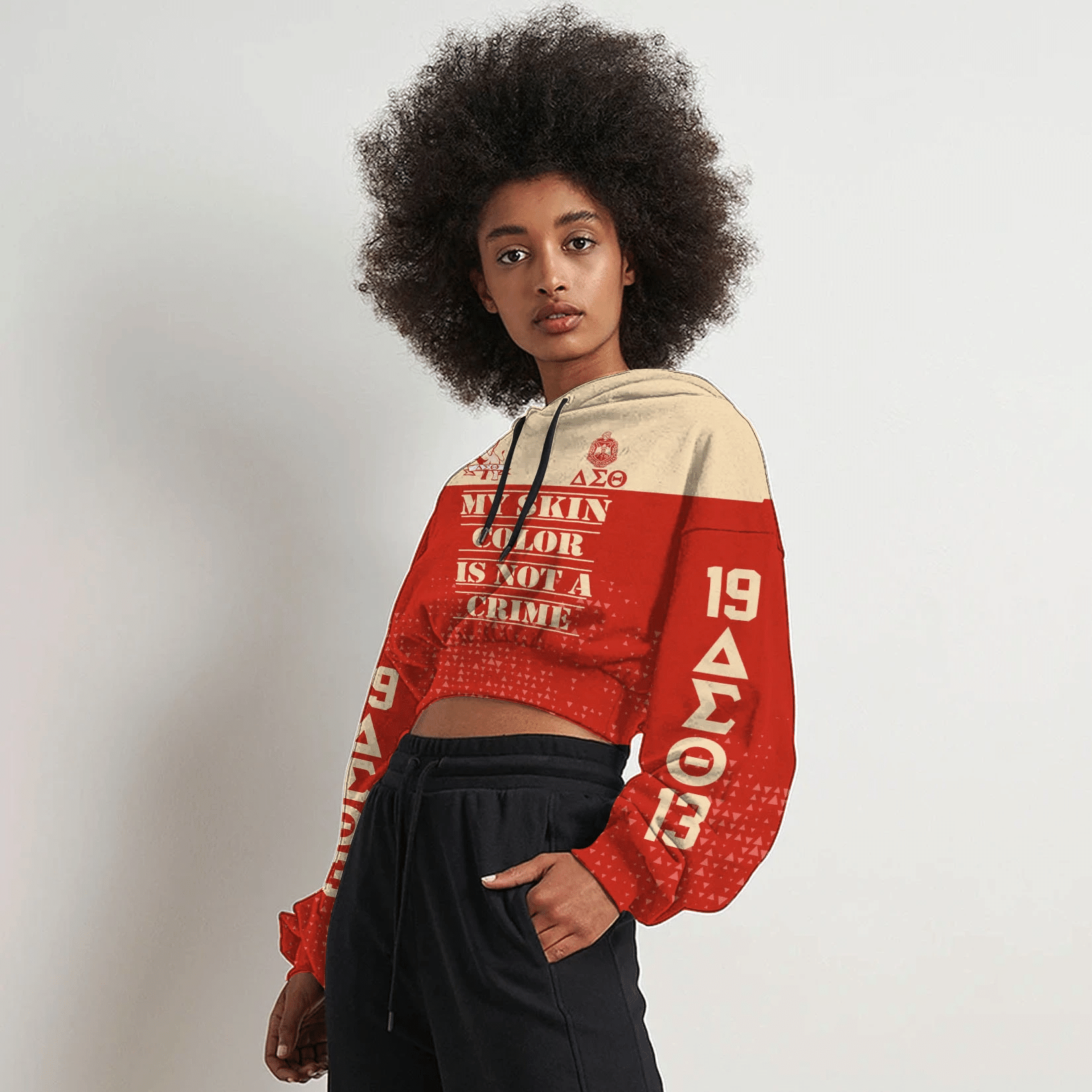 Wonder Print Hoodie – Delta Sigma Theta Croptop Hoodie