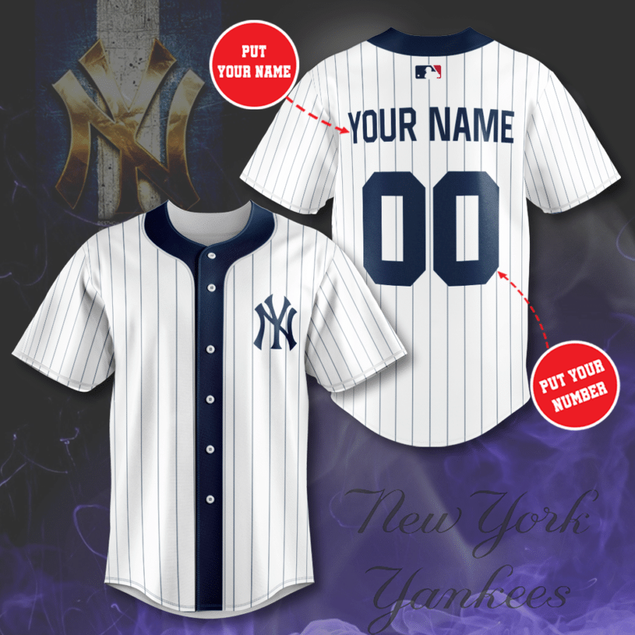 Personalized New York Yankees Professional Baseball Team All Over Print 3D Hawaiian Shirt-White - Yankees World Series Tshirt
