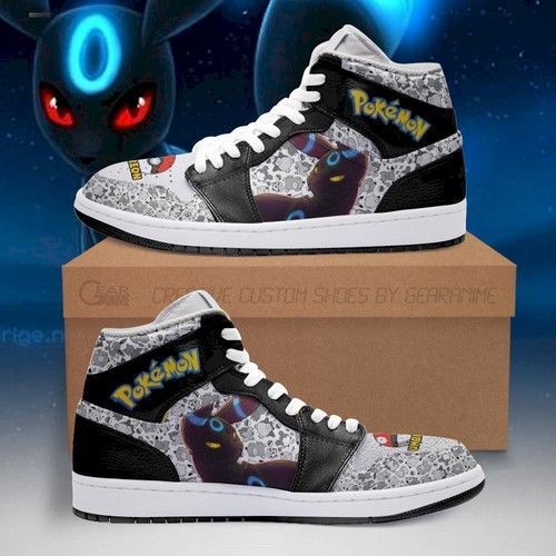 Umbreon Jordan Sneakers Cute Pokemon Sneakers Fan Pt04 Jordan Sneaker