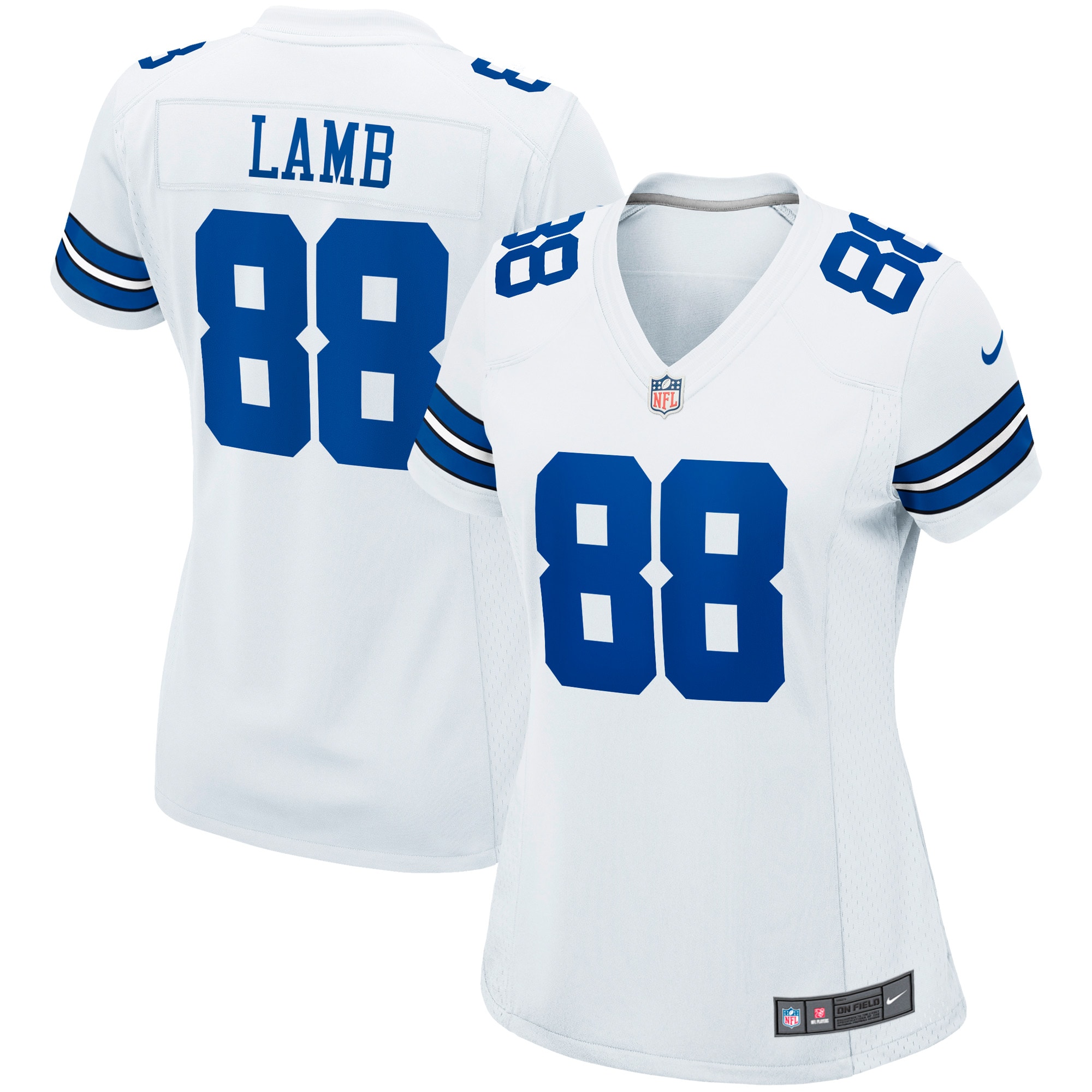 Women’s Dallas Cowboys CeeDee Lamb White Game Jersey