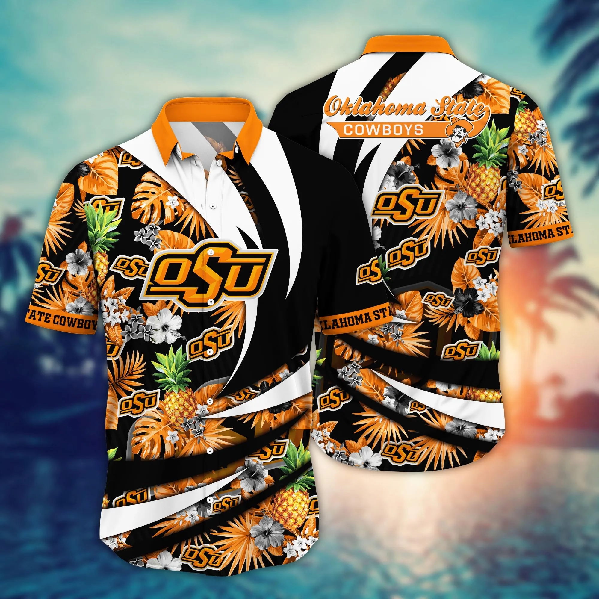 Oklahoma State Cowboys NCCA Hawaiian Shirt Pool Days Aloha Shirt