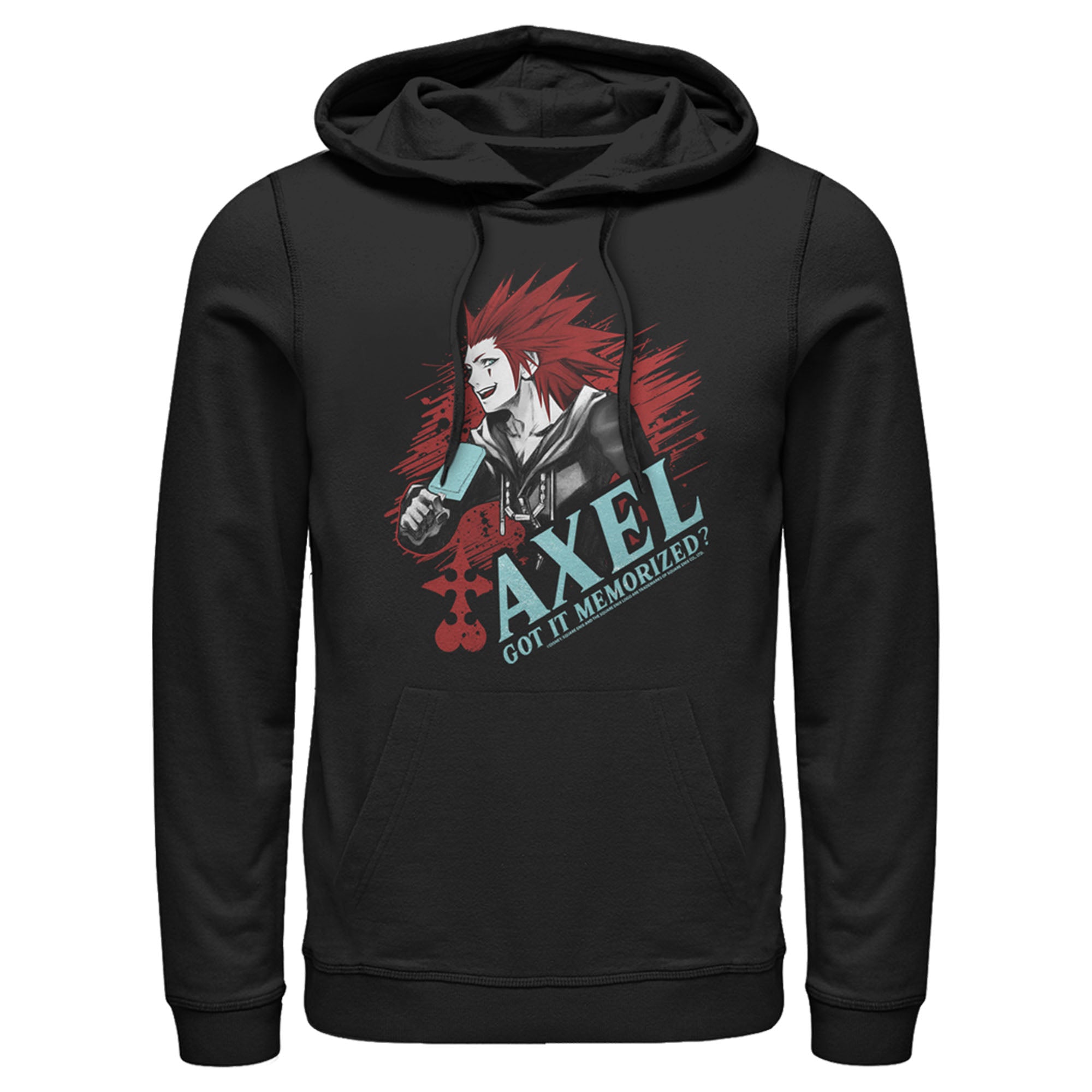 Men’S Kingdom Hearts Chain Of Memories Axel, Got It Memorized Pull Over Hoodie