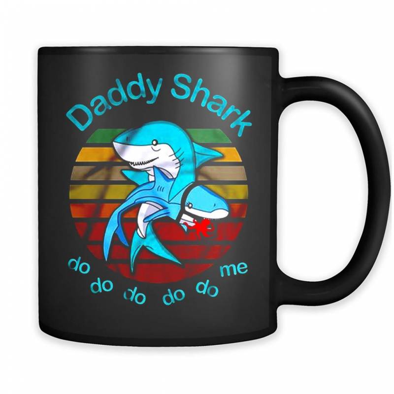 Daddy Shark Do Do Do Me Shark Eat Octopus Vintage – Mug