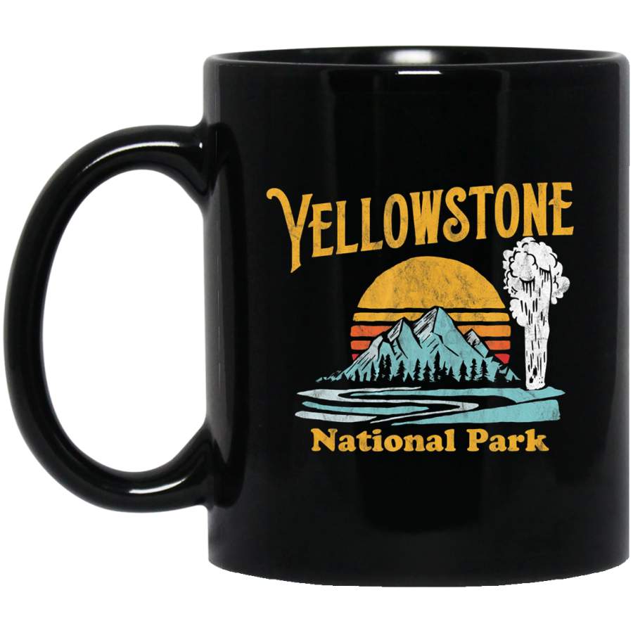 Vintage Yellowstone National Park Retro 80’s Graphic Coffee Mug