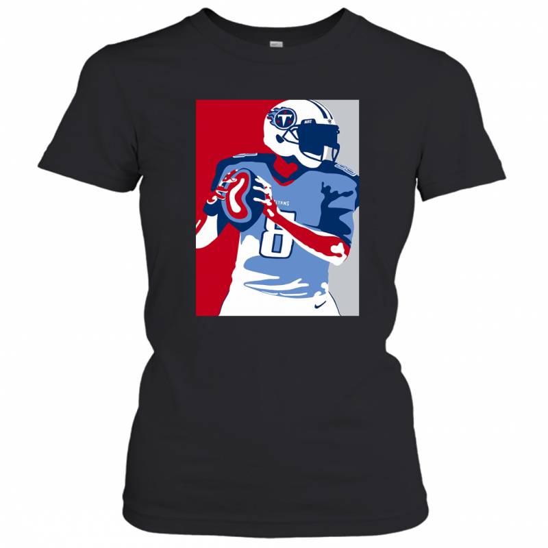 Tennessee Titans Marcus Mariota Portrait Sports Women’s T-Shirt