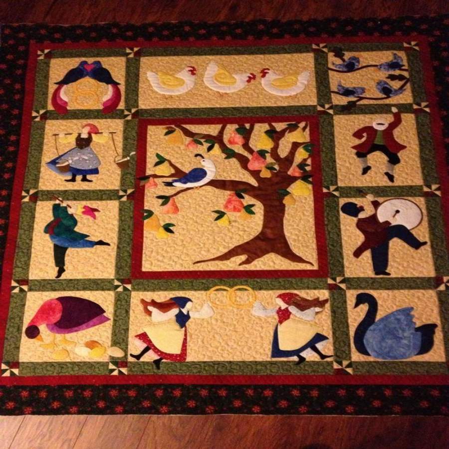 12 Days of Christmas Wonderful Time Quilt Blanket 5 Christmas Gift Ideas