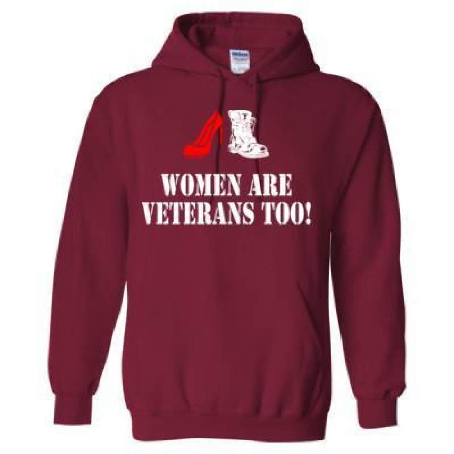 AGR Women Are Veterans Too – Heavy Blend™ Hooded Sweatshirt