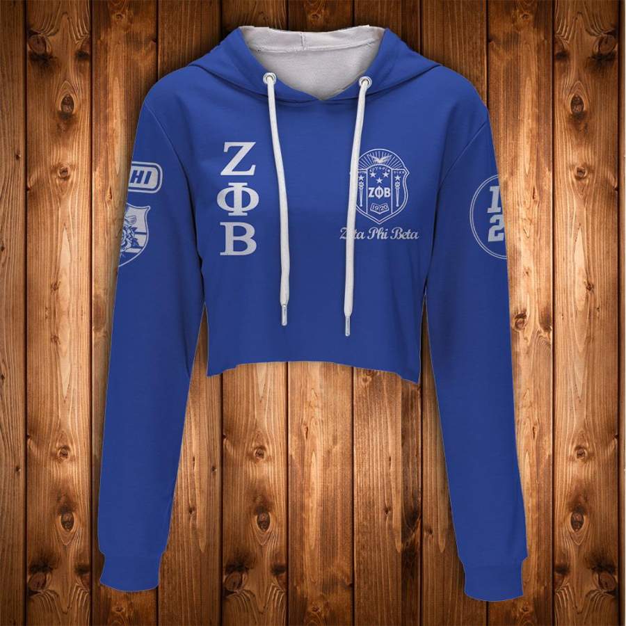 ZETA PHI BETA CROP HOODIE 6120201