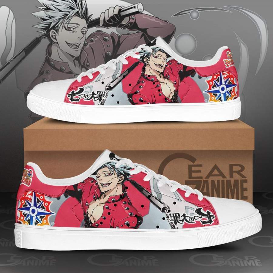 Ban Skate Shoes The Seven Deadly Sins Anime Custom Sneakers PN10