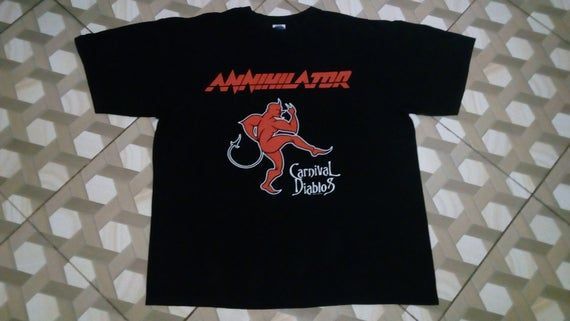 Annihilator Shirtanthrax Exodus Testament Warrant Metallica Megadeth Slayer Shirt