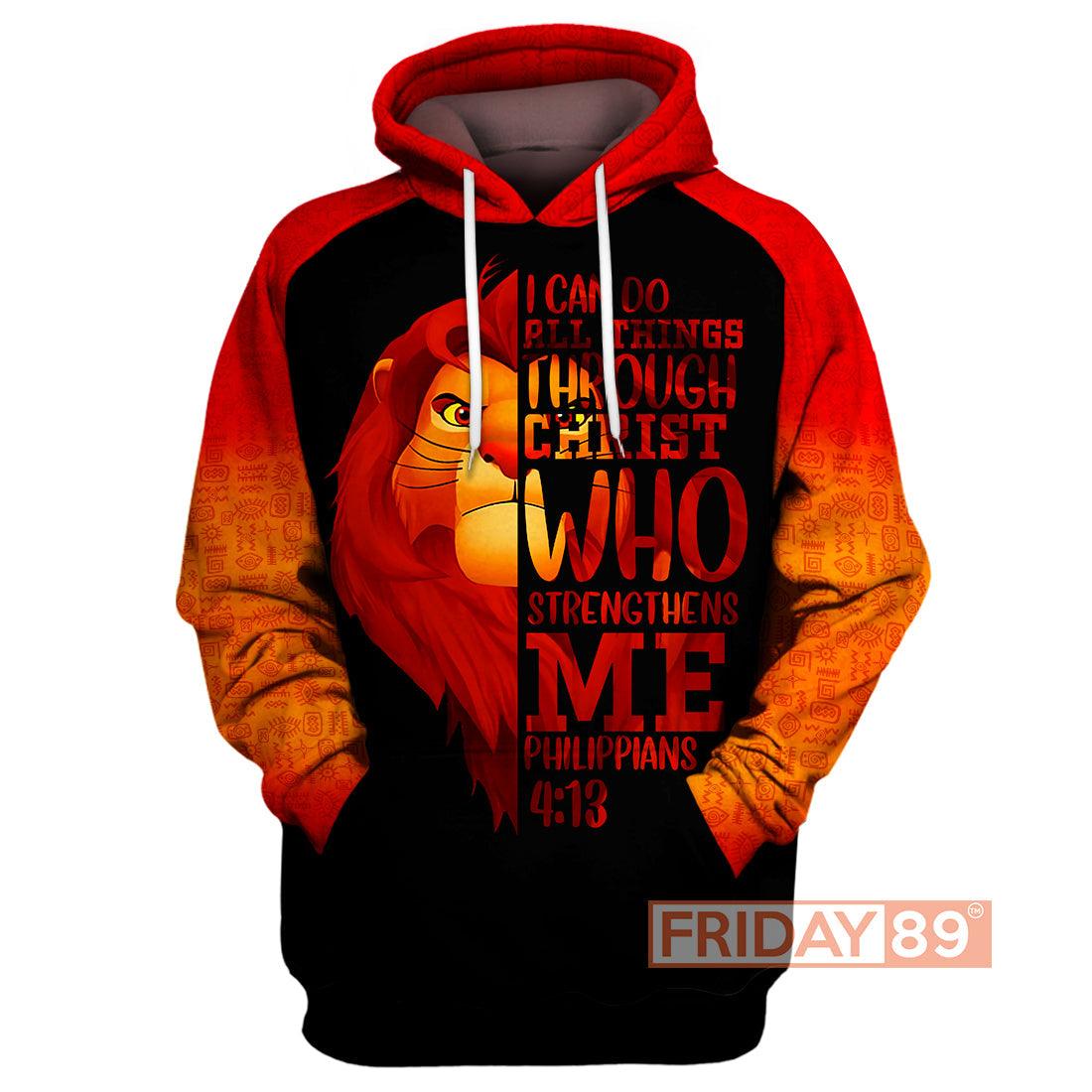 Unifinz Lk T-Shirt Simba I Can Do All Things Through Christ Who Strengthens Me Shirt Dn Lk Hoodie Sweater 2022