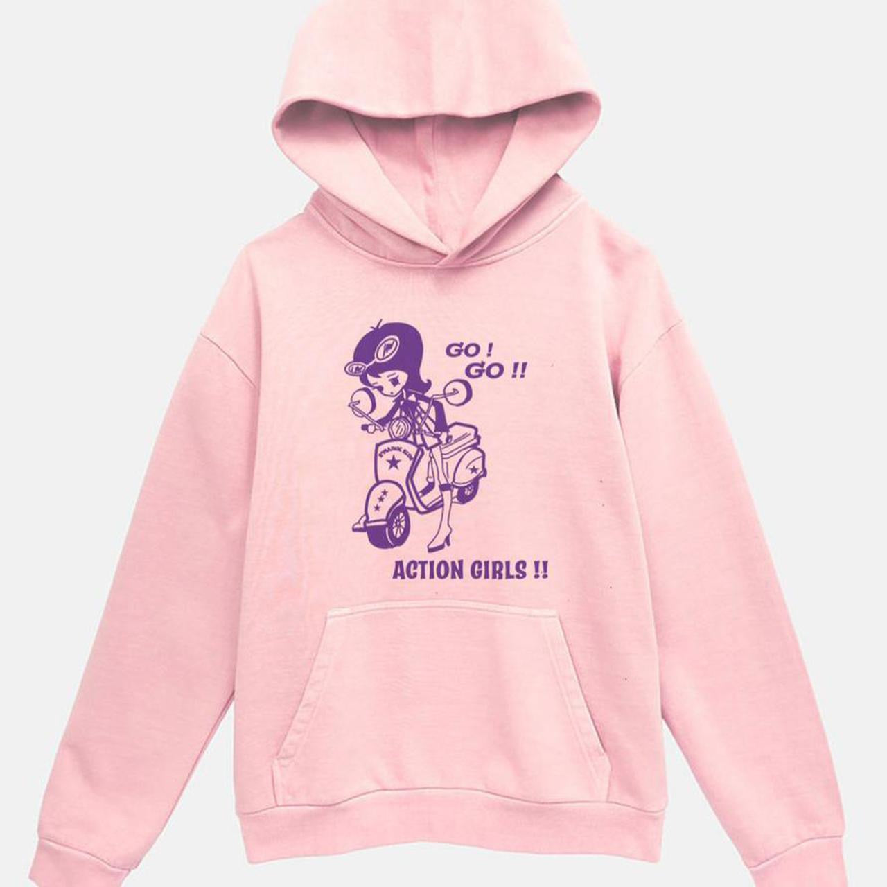 Action Girls Hoodie – Pink