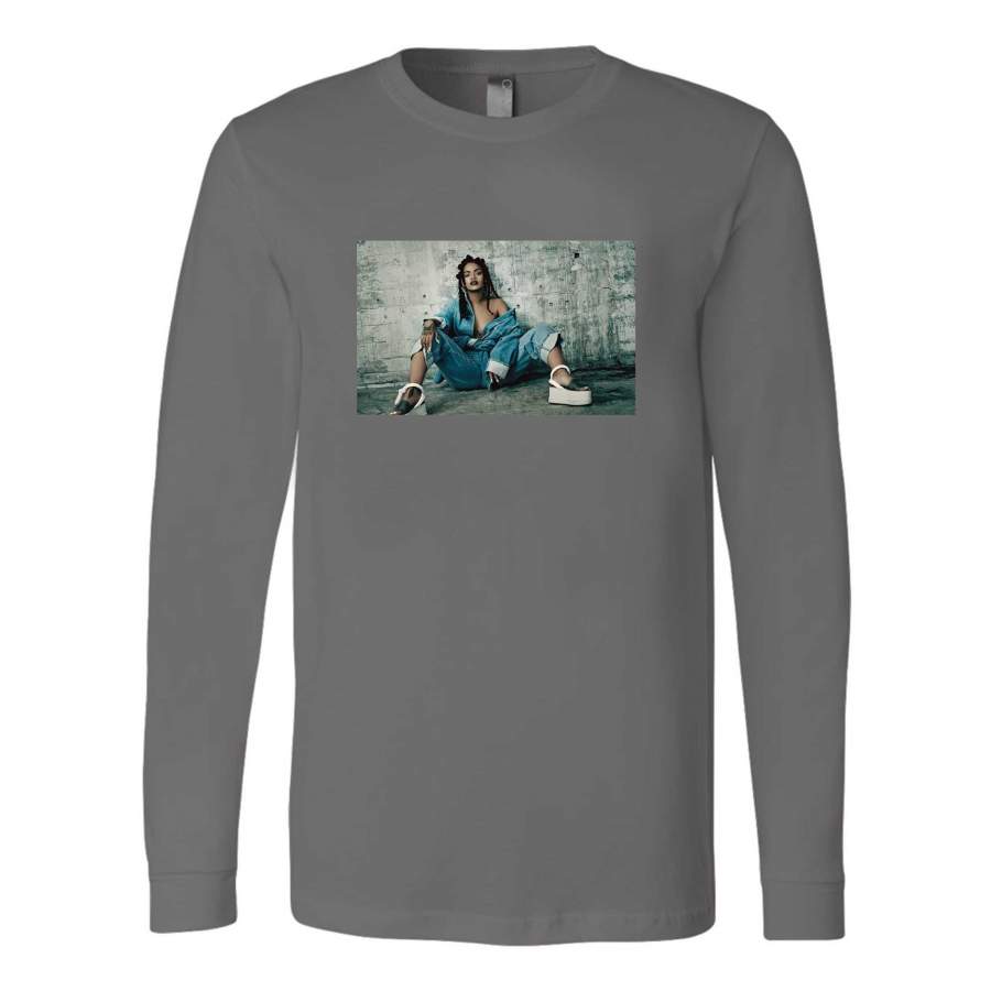 Rihanna Hip Hop Star Badgalriri Asap Long Sleeve T-Shirt