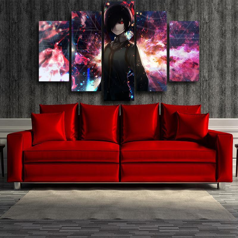 Tokyo Ghoul Touka Kirishima The Rabbit 3D Dope 5Pcs Wall Art