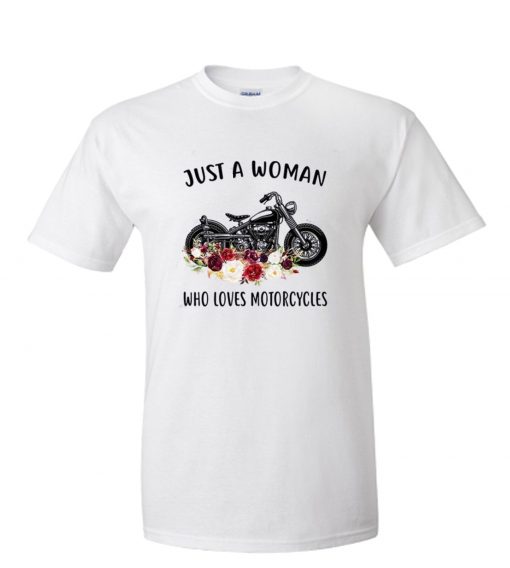 Woman who loves motorcycles RS T-shirt