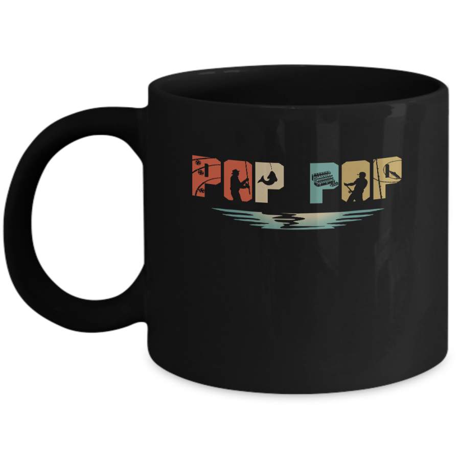 Vintage Fishing Pop Pop Father’s Day Gift Mug