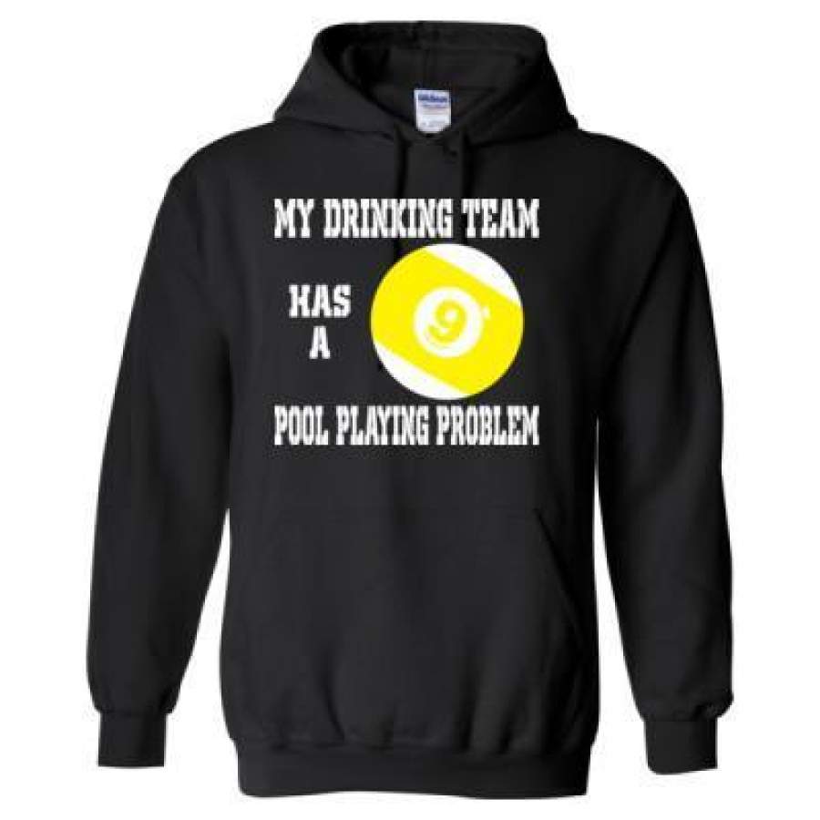 AGR My Drinking Team Has A Pool Playing Problem – Heavy Blend™ Hooded Sweatshirt