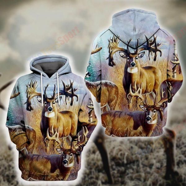 Limited Edition- 3D Deer Hunting Hoodie ??? 8449K DS0-09159-AUH