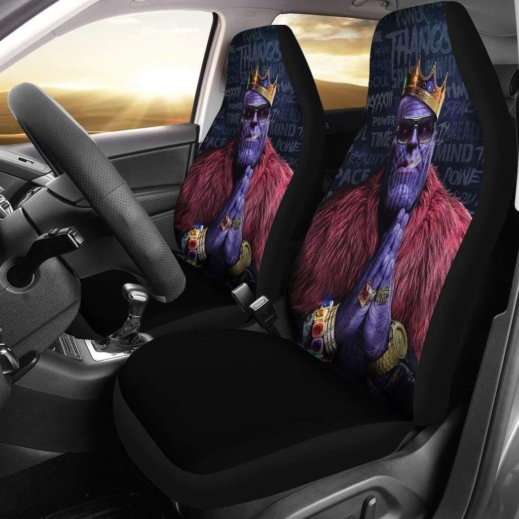 Thanos Car Seat Covers – Seat Covers With Leather Pattern Print Will Get 2 Pcs