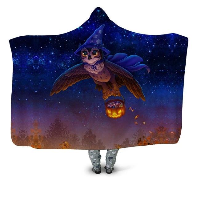 Witch Owl Blanket Hoodie