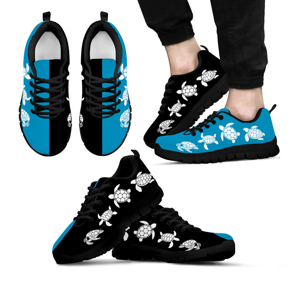 Turtle Yin Yang Color Sneaker Multiple Size Print Tennis Shoes Comfortable Walking Running Casual Shoes