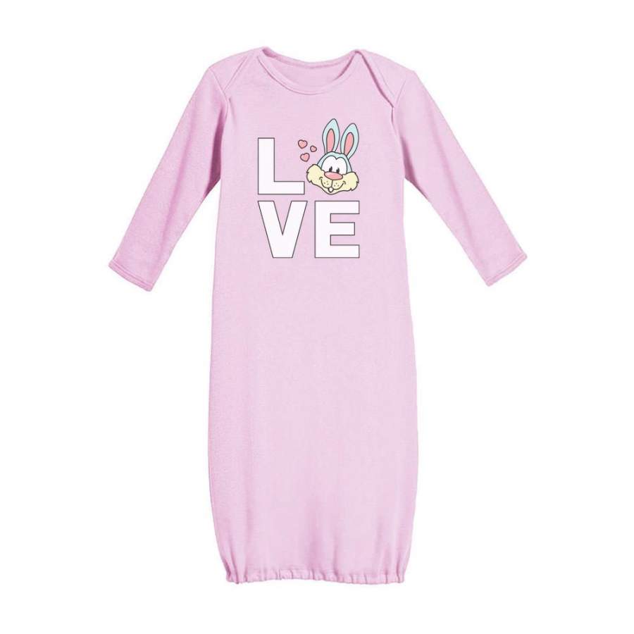 Love Bunny Baby Long Sleeve Gown