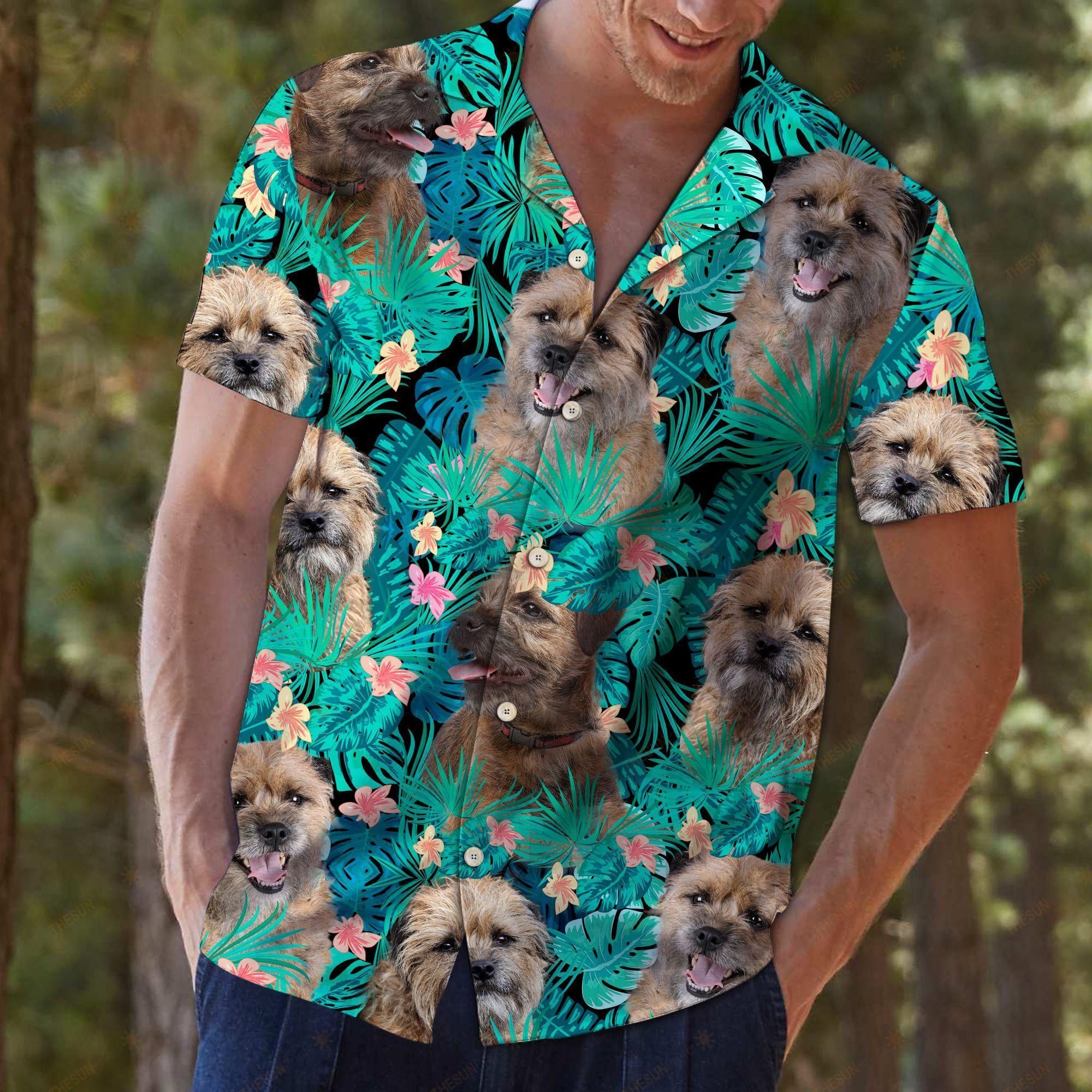 Border Terrier Tropical Hawaiian Shirt Ha98793