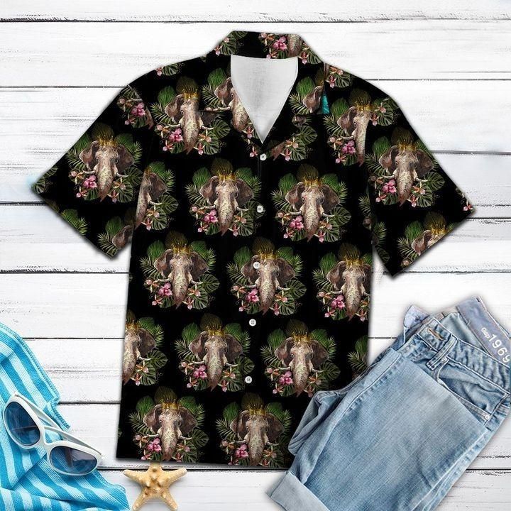 Check out this awesome Elephant King Hawaiian Shirt