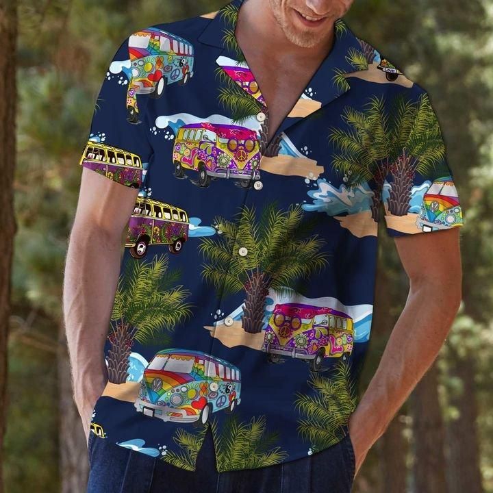 Hippie Bus Hawaii Shirt Unisex Full Size Adult Colorful Ha60297