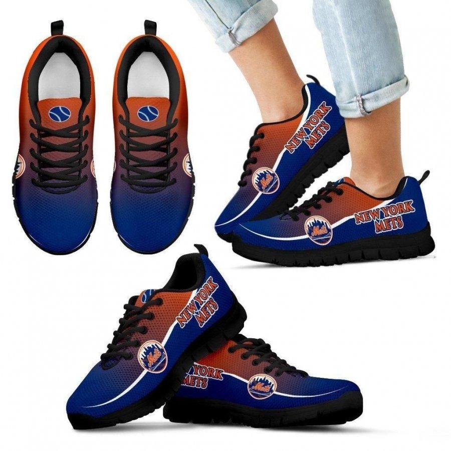 Colorful New York Mets Passion Sneakers #644