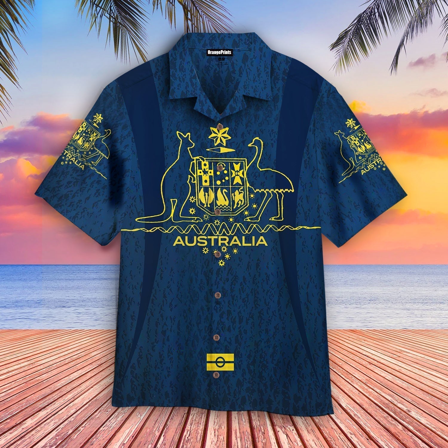 Passport Style Australia Animal Aloha Hawaii Shirts For Men Women Ha72772