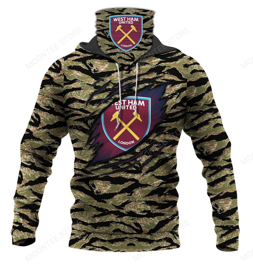 13WestHamUnited005 | Tiger Camouflage | CUSTOMIZE YOUR NAME & NUMBER | HOT SALE 3D PRINTED