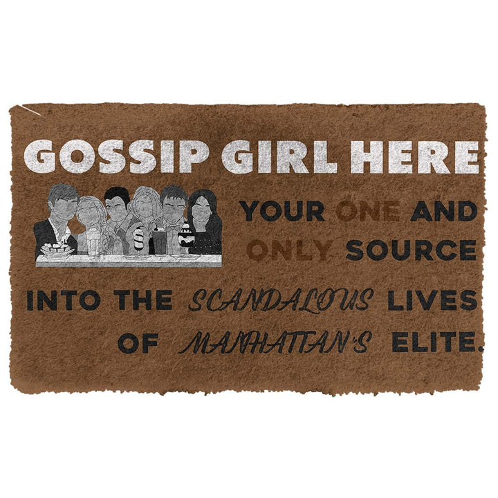 Waybackapparel Gossip Girl Here 3D Doormat