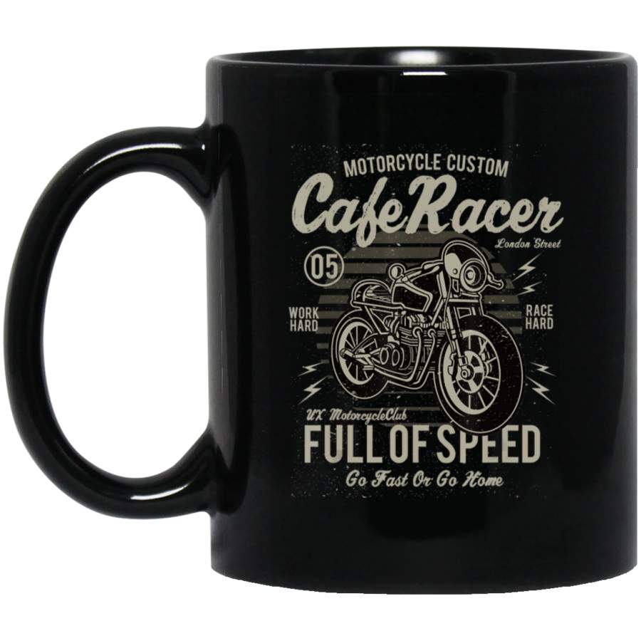 Vintage Motorcycle T Biker Cafe Racer Full Of Speed Coffee Mug