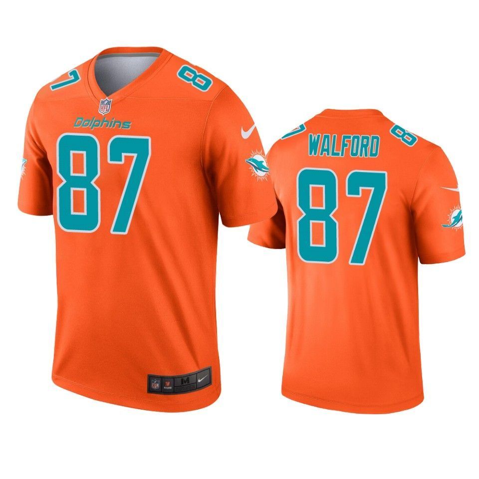 Dolphins Clive Walford 2019 Inverted Legend Orange Jersey