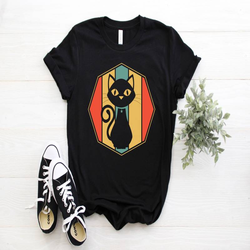 Crushtee Funny Cat Vintage Retro T Shirt Cat Lover Gift, Kitten Shirts, Cat Gifts, Cat Tank Top, Cat Hoodie, Kitty, Cat Dad, Cat Mam, Cat Owner Gift, Long Sleeve Hoodie