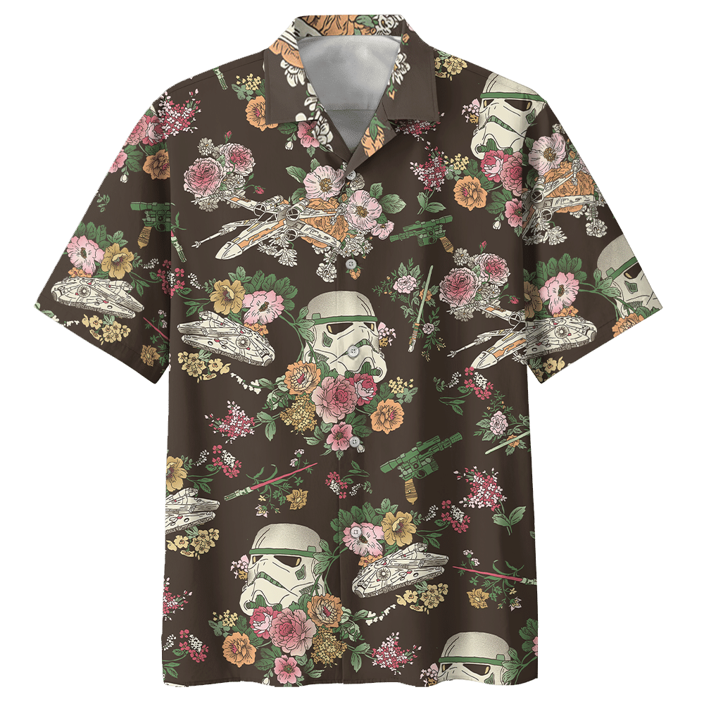 Amazing Hawaiian Shirt – Sw –  Stormtrooper Flower