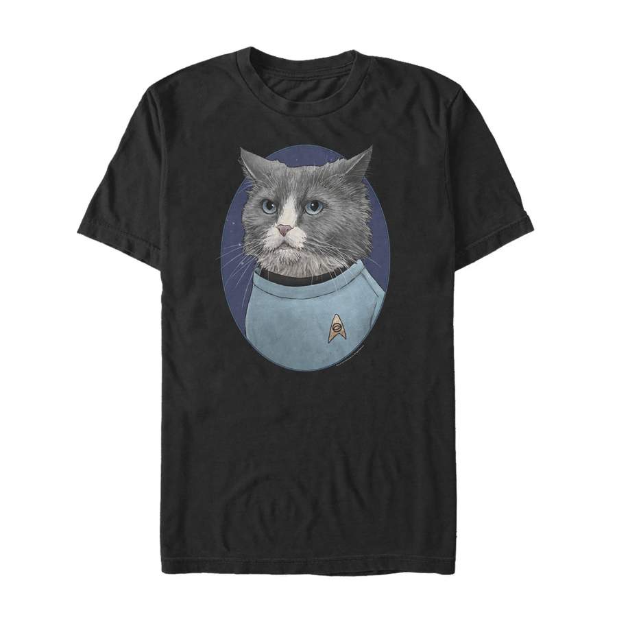 Star Trek Men’s Doctor McCoy Cat Portrait  T Shirt