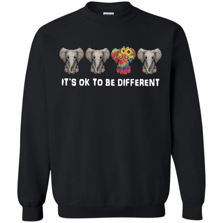 Hippie Elephant It’s Ok To Be Different Sweatshirt – Moano Store