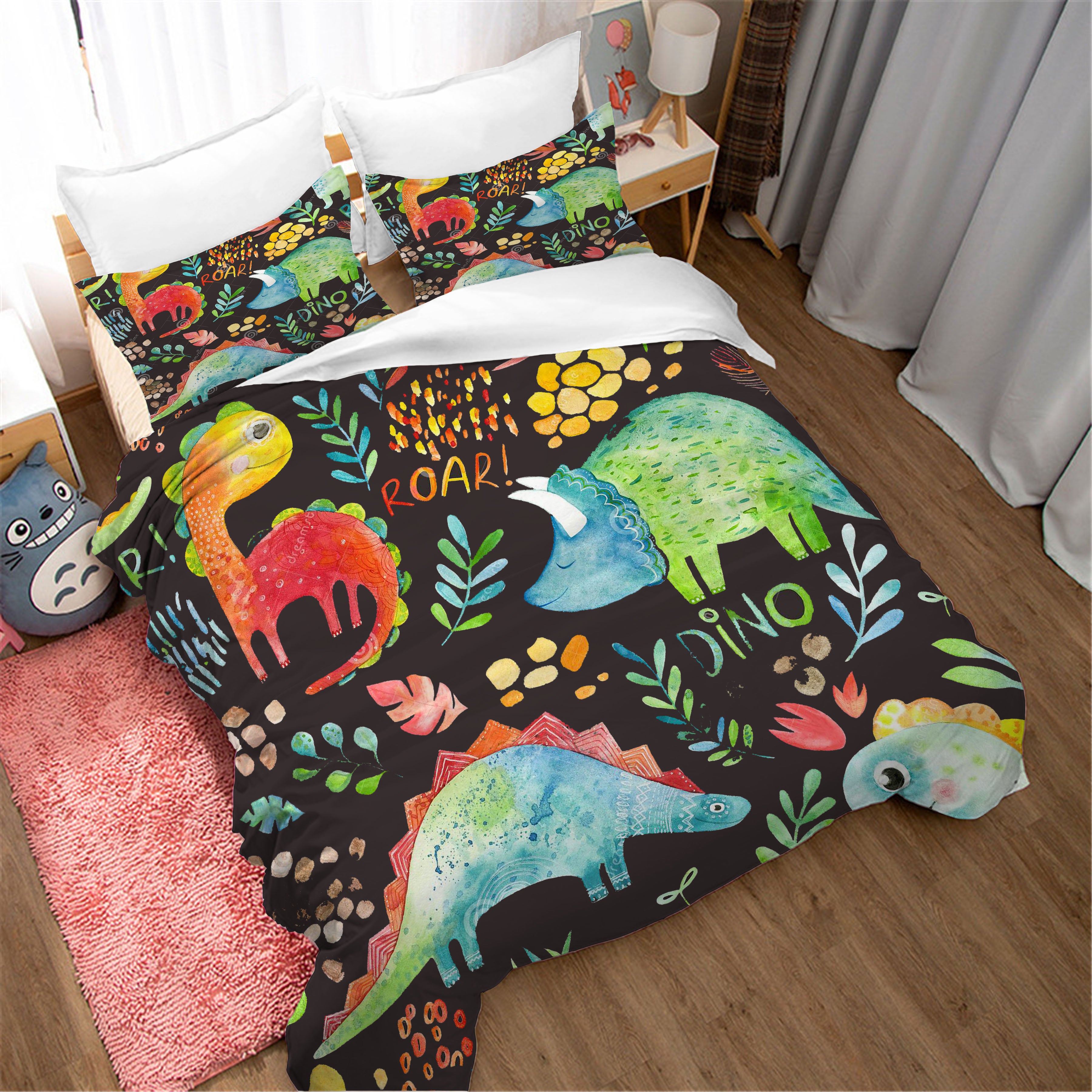 3D Cartoon Animal Dinosaur Quilt Cover Set Bedding Set Duvet Cover Pillowcases 54