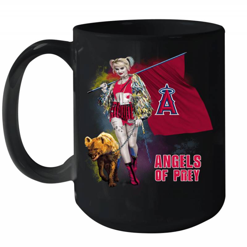 Harley Quinn flag Los Angeles Angels Of Prey Ceramic Mug 15oz