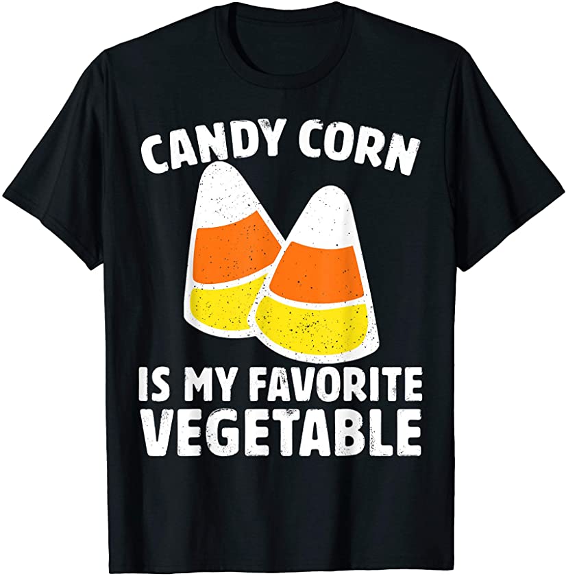 Candy Corn Is My Favorite Vegetable Tee Retro Halloween Gift T-Shirt