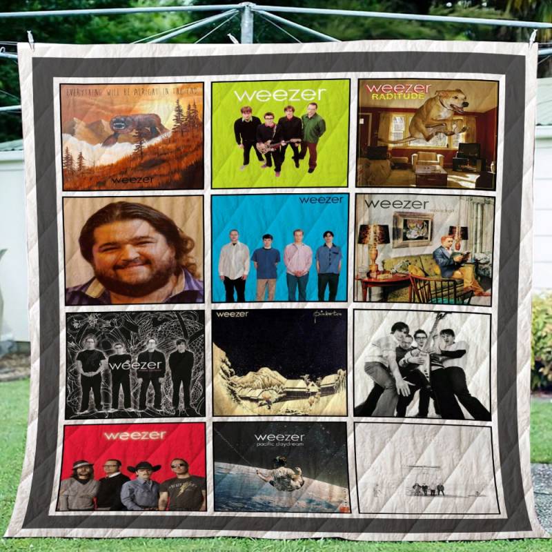 Weezer LP Album Quilt Blanket