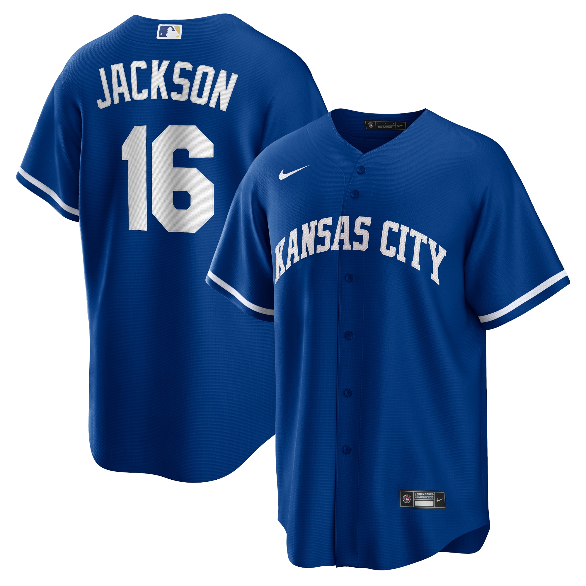 Men’s Kansas City Royals Bo Jackson Royal Alternate Cooperstown Collection Replica Player Jersey